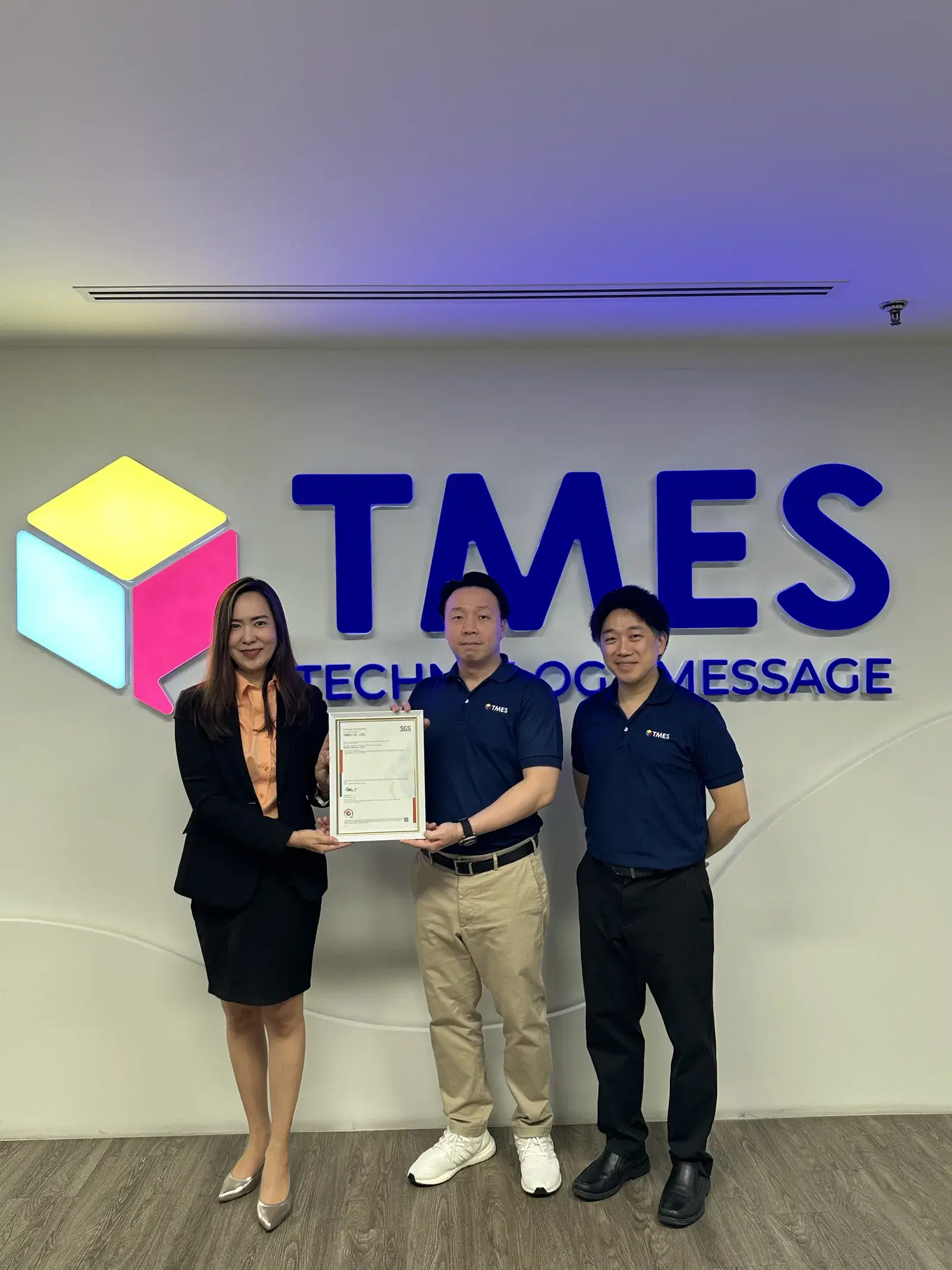 TMES receiving ISO/IEC 29110 certification from SGS