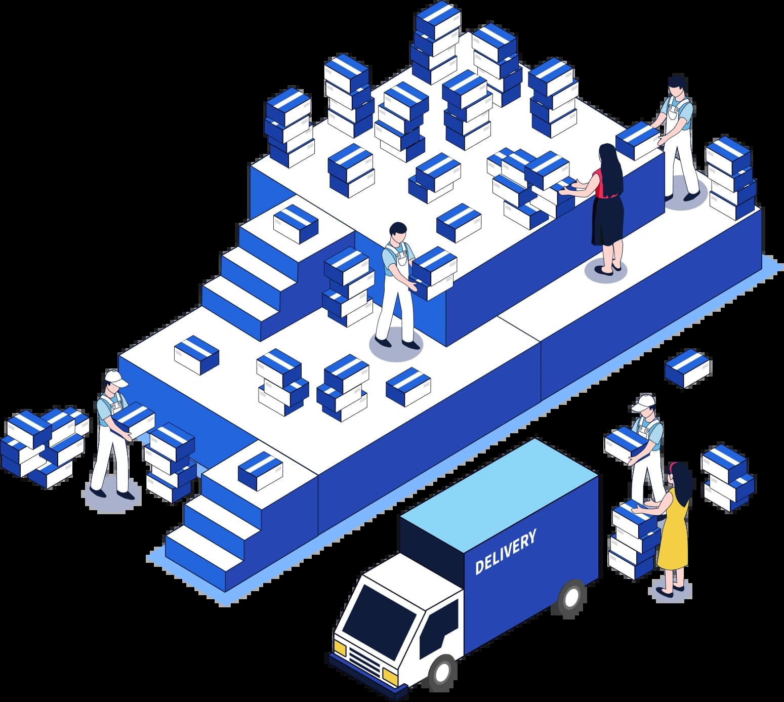 Chaotic workflow illustration