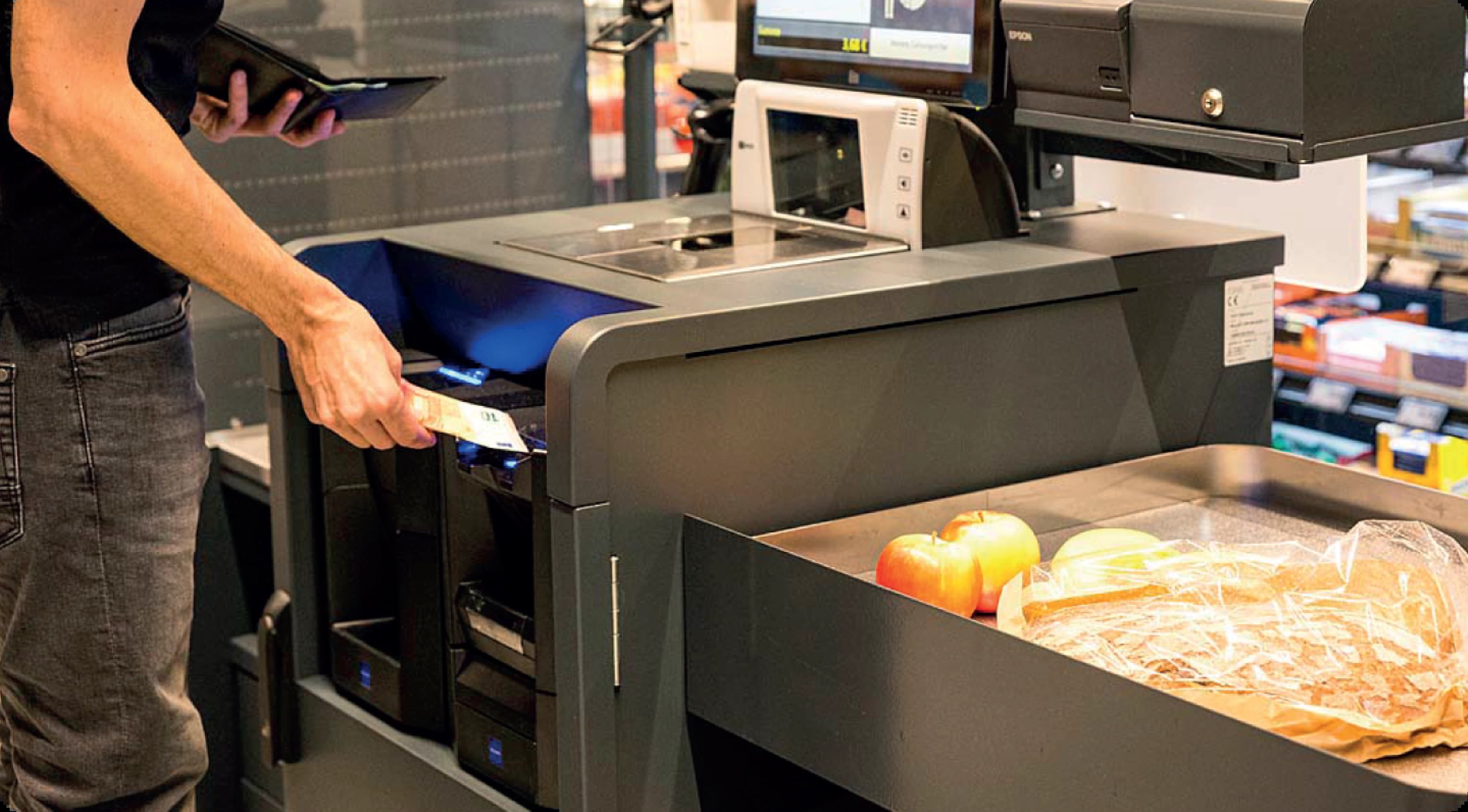 Cash recycler at tax refund desk