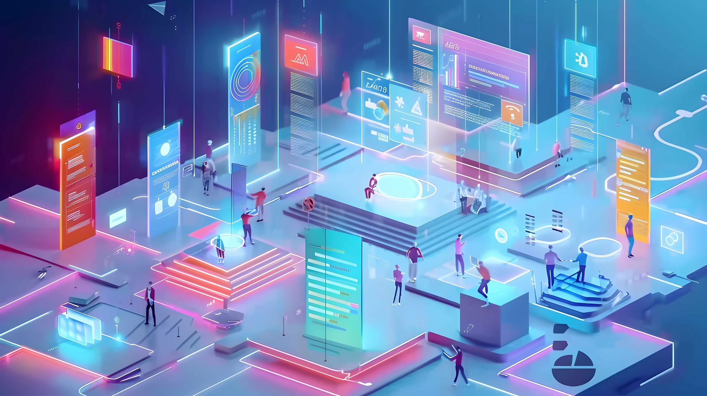 Illustration of legacy applications becoming modular cloud services