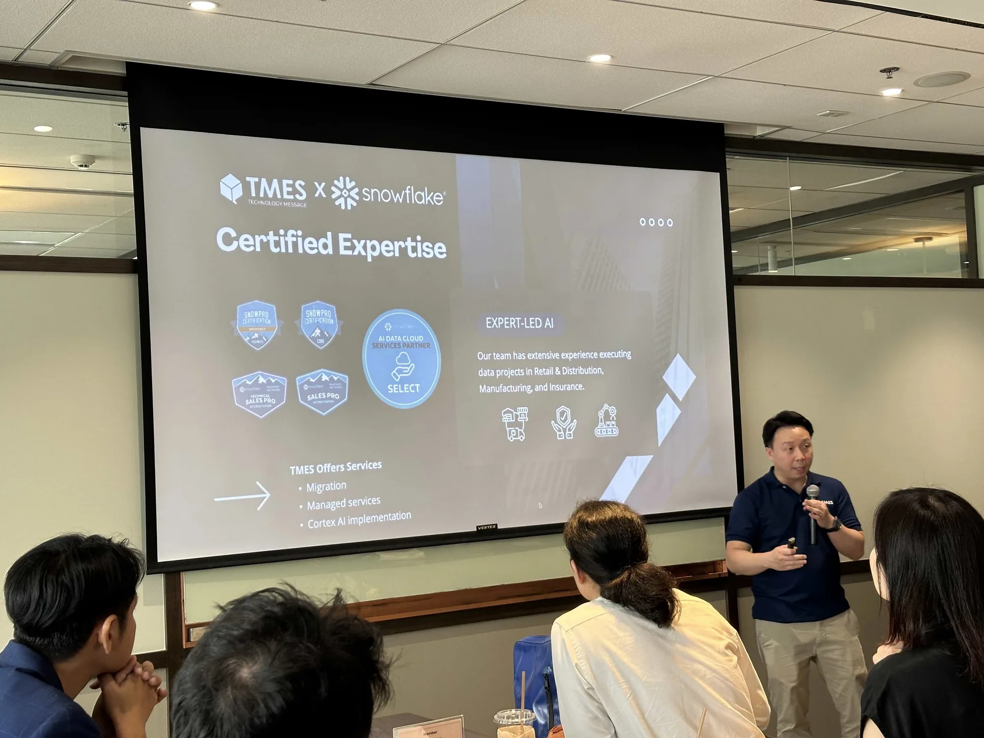 TMES and Snowflake AI Data Cloud event